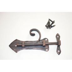 Kovaná petlice, hašpa, obrtlík, záklopka s protikusem